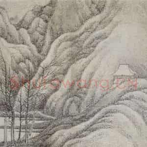 清代 龚贤《山水册》国画山水作品图片鉴赏