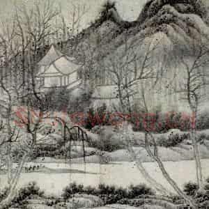 清代 龚贤《山水册》国画山水作品图片鉴赏
