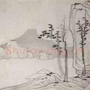 清代 龚贤《山水册》国画山水作品图片鉴赏