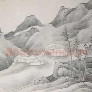 清代 龚贤《山水册》国画山水作品图片鉴赏