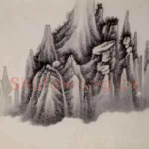 清代 龚贤《山水册》国画山水作品图片鉴赏