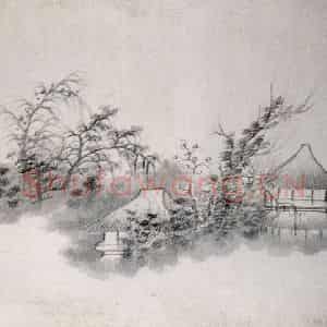 清代 龚贤《山水册》国画山水作品图片鉴赏