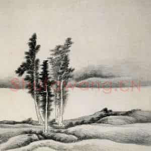 清代 龚贤《山水册》国画山水作品图片鉴赏