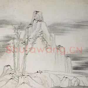 清代 龚贤《山水册》国画山水作品图片鉴赏