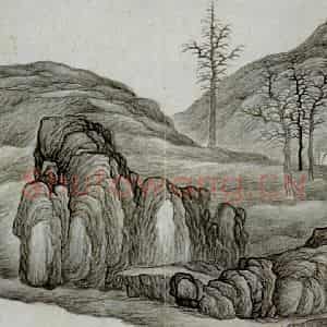 清代 龚贤《自藏山水册》国画山水作品图片鉴赏