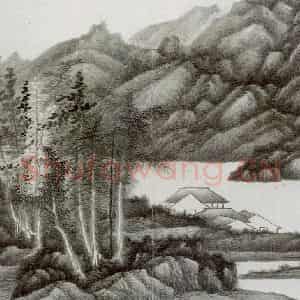 清代 龚贤《自藏山水册》国画山水作品图片鉴赏