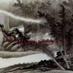 清代 龚贤《自藏山水册》国画山水作品图片鉴赏