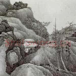 清代 龚贤《自藏山水册》国画山水作品图片鉴赏