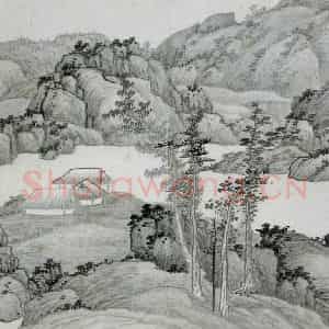 清代 龚贤《自藏山水册》国画山水作品图片鉴赏