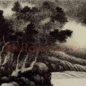 清代 龚贤《山水册》国画山水作品图片鉴赏