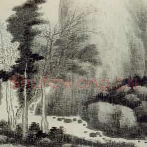 清代 龚贤《山水册》国画山水作品图片鉴赏