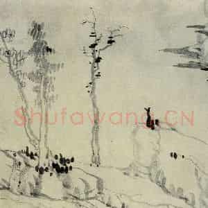清代 龚贤《山水册》国画山水作品图片鉴赏