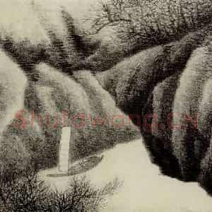 清代 龚贤《山水册》国画山水作品图片鉴赏