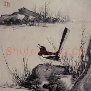 清代 张穆《禽鸟骏马图册》国画花鸟作品图片鉴赏