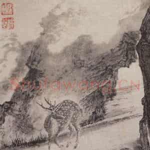 清代 张穆《珍兽花卉图册》国画花鸟作品图片鉴赏