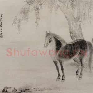 清代 张穆《郑邑侯思诗书画册》国画花鸟作品图片鉴赏