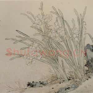 清代 张穆《郑邑侯思诗书画册》国画花鸟作品图片鉴赏