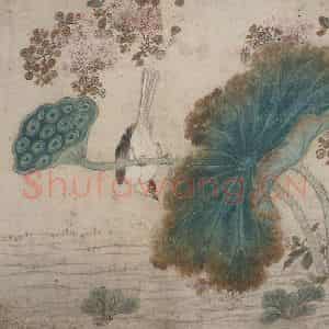 清代 范熙祥《荷花图册页》国画花鸟作品图片鉴赏