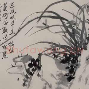 清代 张嘉谟《籣石图册》国画花鸟作品图片鉴赏