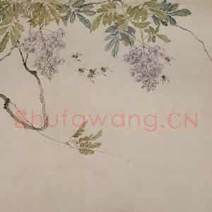 清代 张嘉谟《花卉草丛图册》国画花鸟作品图片鉴赏