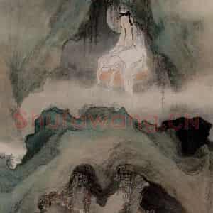 清代 黄般若《观音大士图轴》国画人物作品图片鉴赏