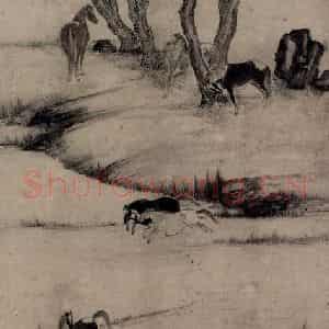 清代 张穆《八骏图轴》国画花鸟作品图片鉴赏
