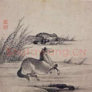 清代 张穆《马图册》国画花鸟作品图片鉴赏
