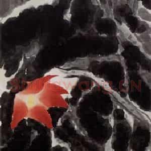 2005年 冯今松《荷花八屏》国画花鸟作品图片鉴赏