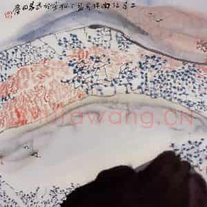 1998年 冯今松《二月江南绿有蓝》国画山水作品图片鉴赏