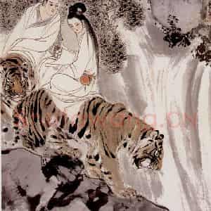 刘旦宅《山鬼》国画综合作品图片鉴赏