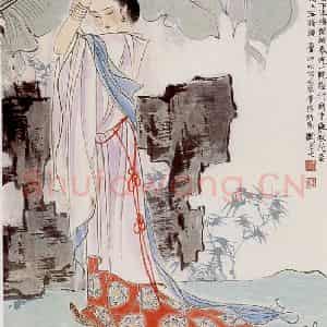 刘旦宅《宋人词意图》国画人物作品图片鉴赏
