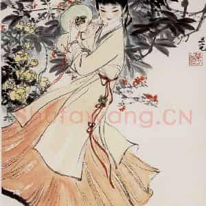 刘旦宅《金陵十二钗十二屏》国画人物作品图片鉴赏
