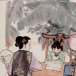 刘旦宅《金陵十二钗十二屏》国画人物作品图片鉴赏