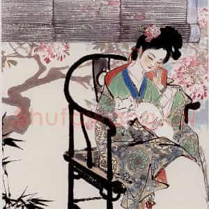 刘旦宅《金陵十二钗十二屏》国画人物作品图片鉴赏