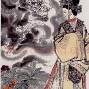 刘旦宅《金陵十二钗十二屏》国画人物作品图片鉴赏