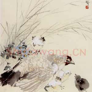张书旗《合家欢》国画花鸟作品图片鉴赏