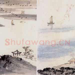 魏紫熙《山水册页》国画山水作品图片鉴赏