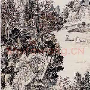 林散之《山水》国画山水作品图片鉴赏