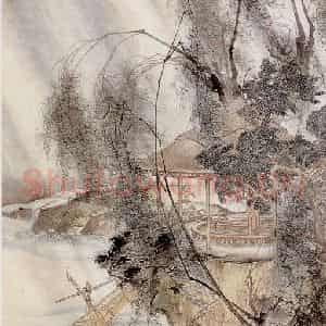 胡也佛《春牧图》国画综合作品图片鉴赏