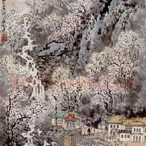 应野平《万紫千红总是春》国画综合作品图片鉴赏