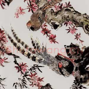 许鸿宾《锦上添花》国画花鸟作品图片鉴赏