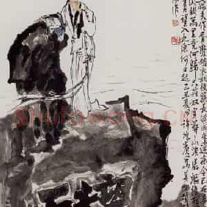 许鸿宾《孟姜女》国画人物作品图片鉴赏