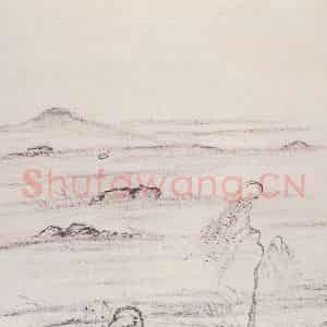 清代 曾熙《干笔山水册》国画山水作品图片鉴赏