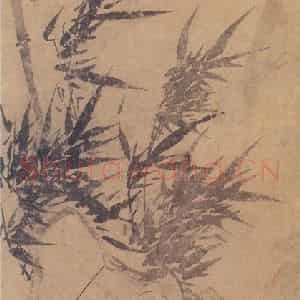 明代 无款《修篁图轴》国画花鸟作品图片鉴赏
