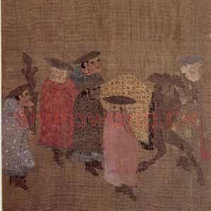明代 无款《诸夷职贡图轴》国画人物作品图片鉴赏