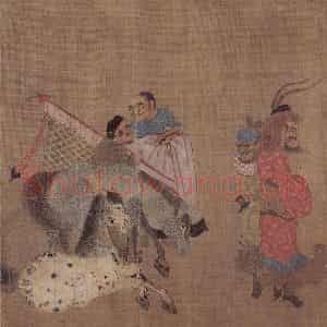 明代 无款《诸夷职贡图轴》国画人物作品图片鉴赏