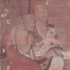 明代 无款《十六罗汉像屏(八帧)》国画人物作品图片鉴赏
