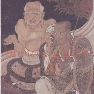 明代 无款《十六罗汉像屏》国画人物作品图片鉴赏