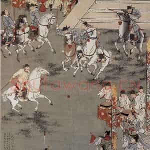 徐燕孙《大明殿会鞠图》国画人物作品图片鉴赏
