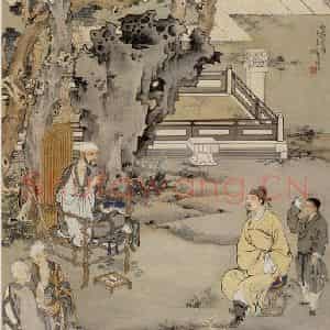 1941年 徐燕孙《兰亭图》国画人物作品图片鉴赏